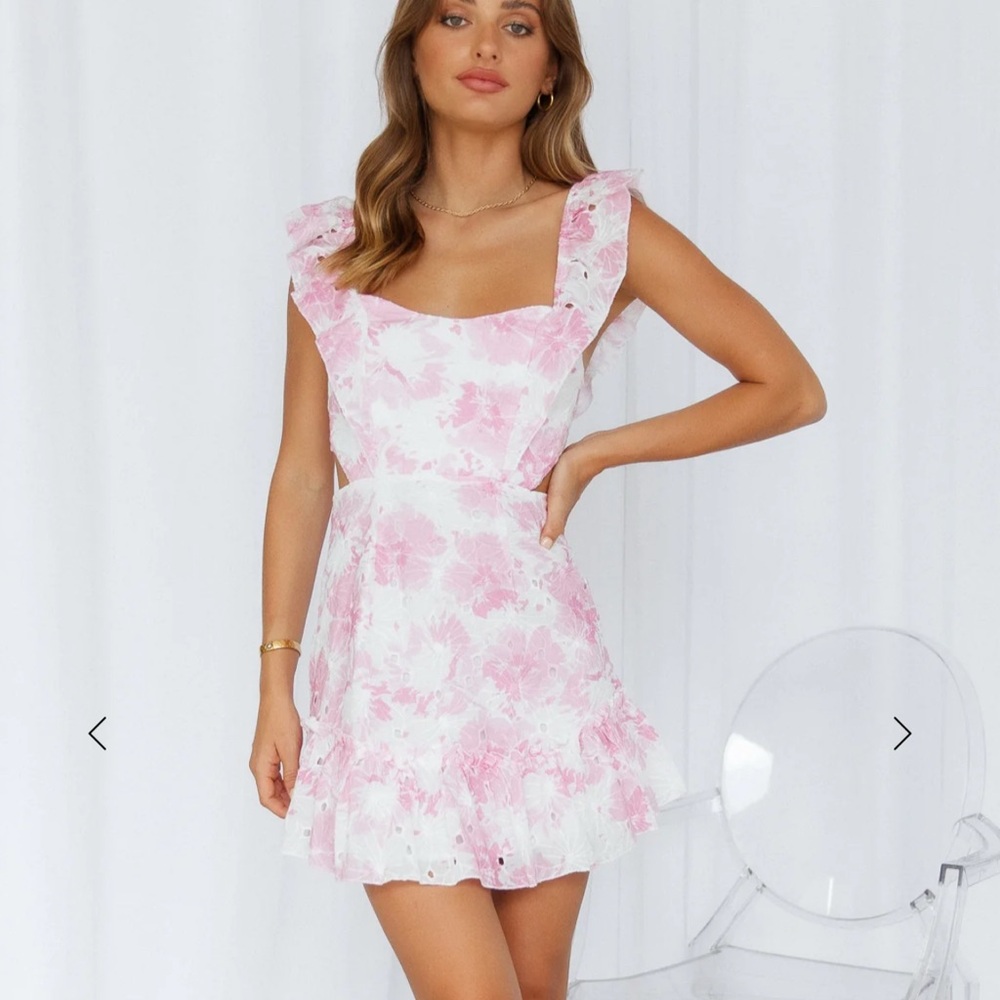 NWT Hello Molly MESSAGE IN A BOTTLE DRESS PINK size XS